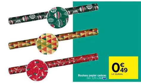 Promo Rouleau Papier Cadeau Chez Carrefour Icatalogue Fr