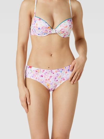 Esprit Bikini Hose Mit Floralem Allover Muster Blau Online Kaufen