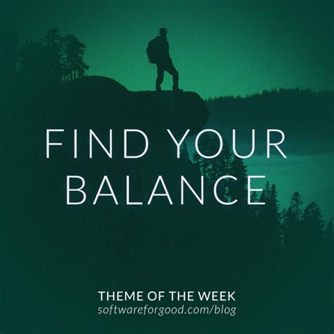 Find Your Balance | Software for Good 