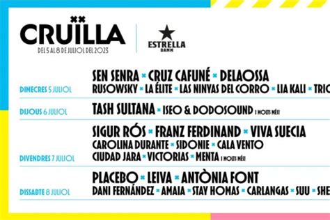 Festival Cru Lla Barcelona Parc Del F Rum Del De Julio