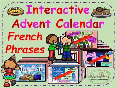 French Christmas Phrases Advent Calendar Noel Teaching Resources