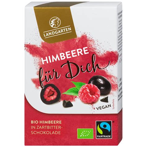 Landgarten Bio Himbeere für Dich in Zartbitterschokolade