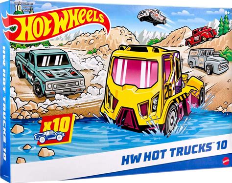 Hot Wheels Pack Set Of Toy Trucks In Scale Mix Of Officially Licensed Unlicensed