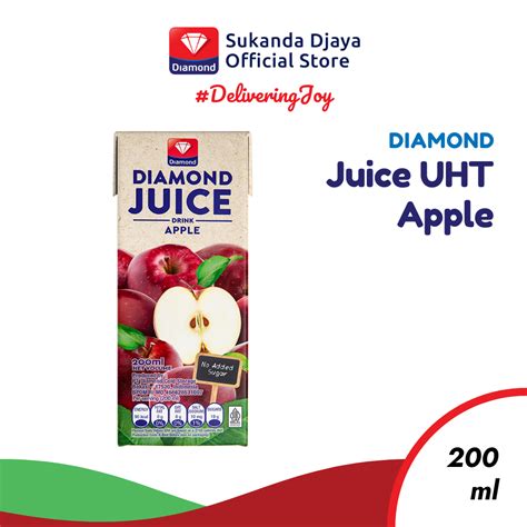 Jual Diamond Juice Uht Apple Unsweet 200 Ml Shopee Indonesia