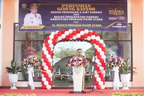 Makmur Marbun Resmikan Gedung Kantor BKAD Dan BAPENDA PPU