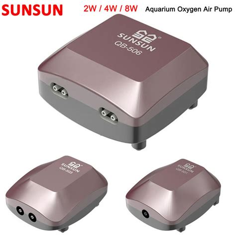 SUNSUN Silent Adjustable Aquarium Air Pump Oxygen Aerator Pump Heavy