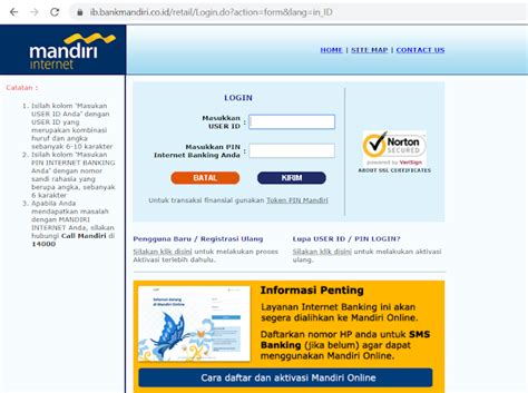 Bank Mandiri Internet Banking