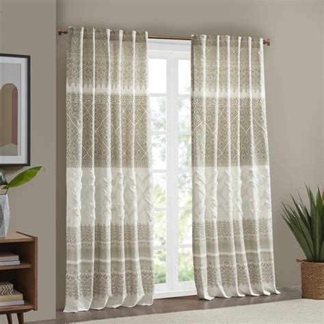 Ink Ivy Boho Style Adult Mila Collection X Cotton Printed Curtain