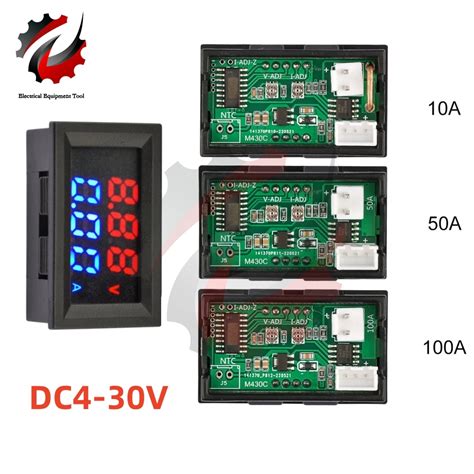 Amper Metro Digital LED Para Motocicleta Y Coche Detector De Voltios