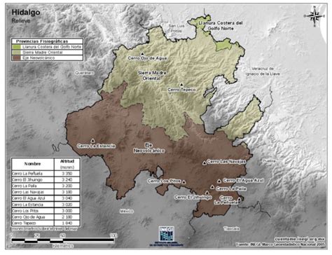 Mapa Del Estado De Hidalgo Con Municipios Mapas Para Descargar E