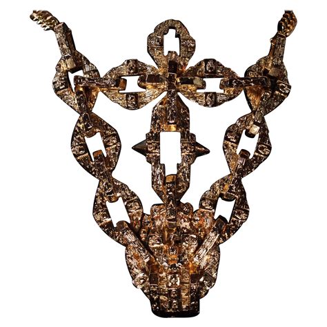 Hand Sculpted Chain Thong Cross Lingerie By Designer Angelis Blade K