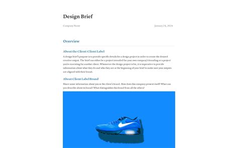 Design Brief Template Notion Marketplace