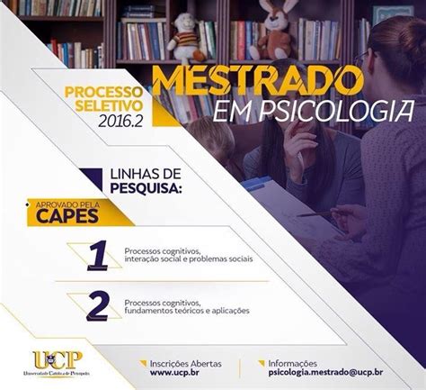 Mestrado Em Psicologia Gratuito - Mestrado em Psicologia