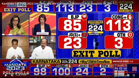 Live Karnataka Exit Polls Which Party Will Win Karnataka Elections