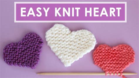 Easy Heart Knitting Pattern 💖 Original By Studio Knit Youtube