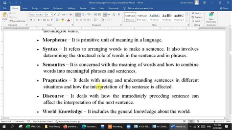 Lecture 19 Natural Language Processing Terminology And Steps Of Nlp Youtube