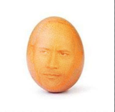 its not the rock its the egg | Eggs, New egg, The rock