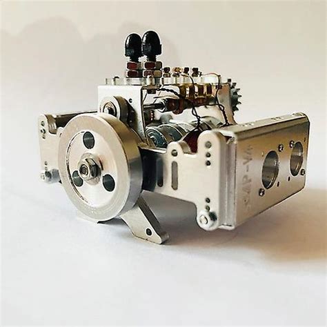 Four Cylinder Engine Horizontally Opposed Engine Model Strong Magnetic There Are Brush Piston Dc