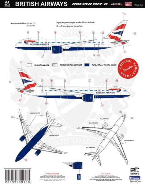 8aDecs Decals Catalogue British Airways 787