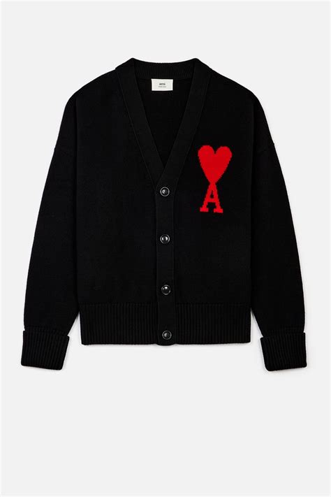 Ami De Coeur Oversize Cardigan Ami Paris Official