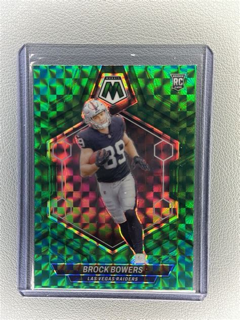 Panini Mosaic Brock Bowers Green Mosaic Prizm Rookie Rc