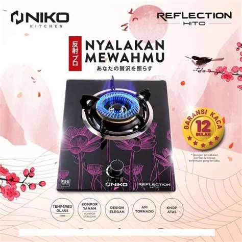 Jual Niko Reflection Hito Kompor Gas Tanam Tungku Kompor Kaca Tanam