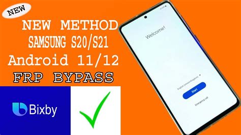 Samsung Galaxy S20/S21 ultra Frp Bypass done Bixby