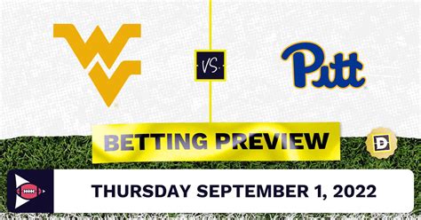 West Virginia Vs Pittsburgh Cfb Prediction And Odds Sep 1 2022