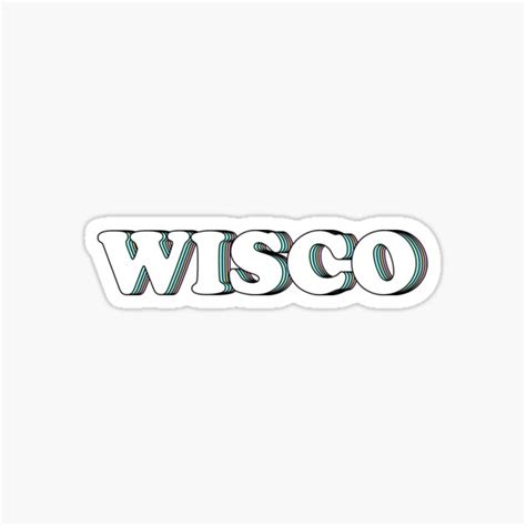 Wisco Retro Sticker For Sale By Daniwilk Redbubble