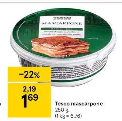 Archiv Tesco Mascarpone G V Akcii Platn Do Zlacnene Sk