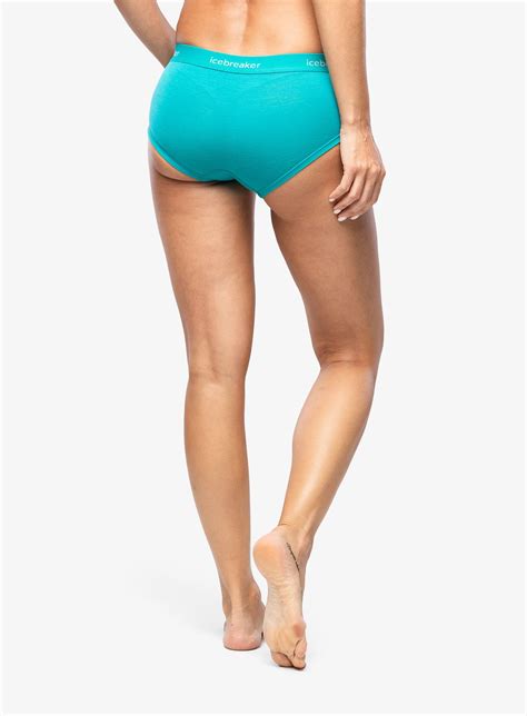 Bokserki Termoaktywne Damskie Icebreaker Sprite Hot Pants Flux Green