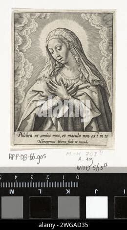 Vierge Marie Hieronymus Wierix 1563 Avant 1619 Imprimer La Vierge