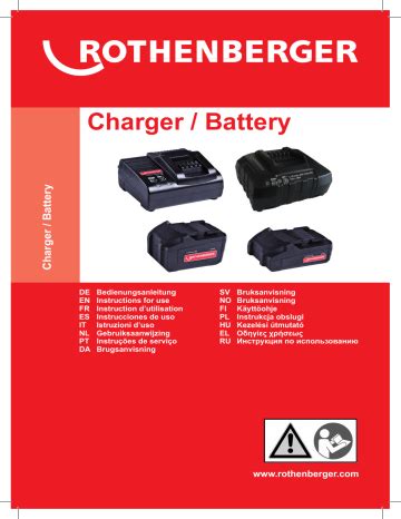 Rothenberger Battery Charger Ro Bc Manuel Utilisateur Manualzz