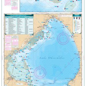 Topographic Lake Okeechobee Depth Map