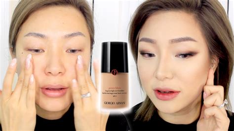 NEW Armani Power Fabric Foundation Review - YouTube
