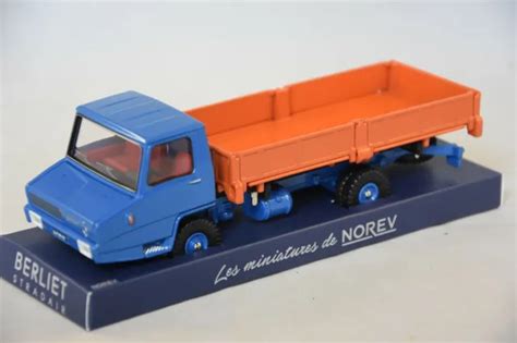 NOREV CL6921 Berliet Stradair Benne basculante latérale Orange Blue