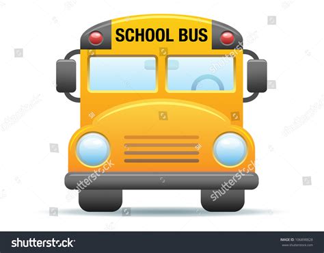 Yellow School Bus Illustration Stock Vector (Royalty Free) 106898828 | Shutterstock