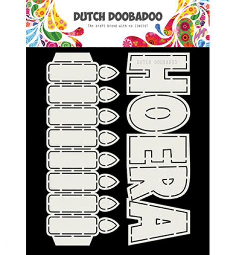 Dutch Card Art Kerzen Hoera Bastel Welt Schobes