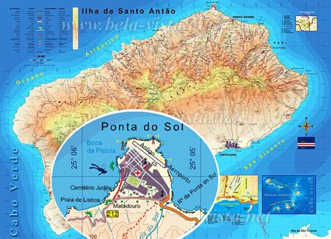 Hiking Map of Santo Antao - Cape Verde - 56 trails for walking and ...