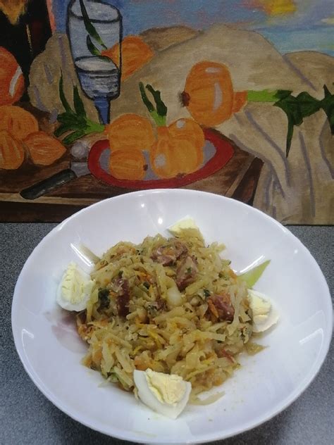 Бигус - тушеная капуста с мясом. Сытно, бюджетно, вкусно