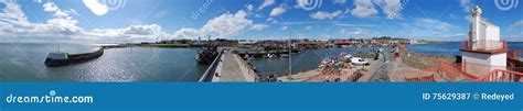 Arbroath Harbour Panorama Editorial Photography Image Of Vessel