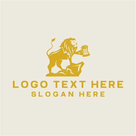 Lion Beer Pub Logo | BrandCrowd Logo Maker | BrandCrowd