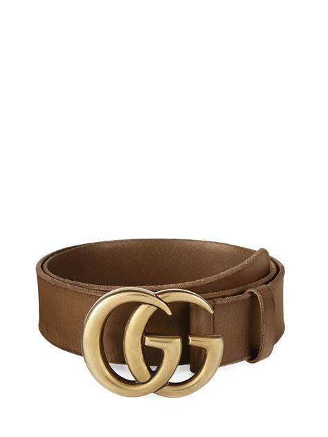 Gucci Gg Buckle Leather Belt Belts Cve T Ikrix