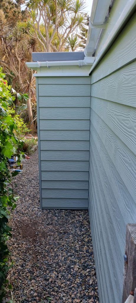 C Grey Green Cedral Lap Cladding Mullion Cornwall Elite Cladding