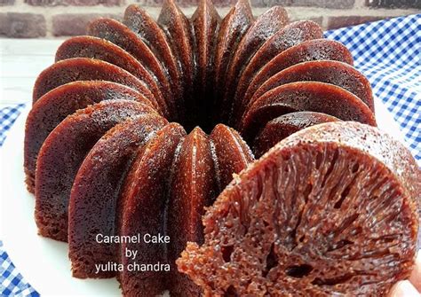 Resep Caramel Cake Bolu Sarang Semut Oleh Yulita Chandra Cookpad