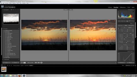 Sunset Editing Lightroom 3 Edit Tutorial Basic Beginner Lesson Easy