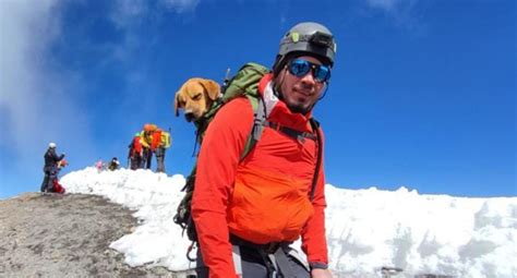 Escursionisti Scalano Un Vulcano Per Salvare Un Cane Disperso