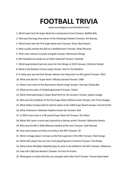 Football Trivia Questions 2024 - Cordy Dominga