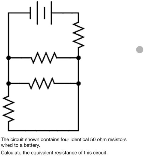 Solved The Circuit Shown Contains Four Identical Ohm Resistors