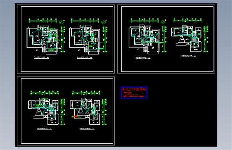 别墅电气设计图autocad 2007模型图纸下载 懒石网